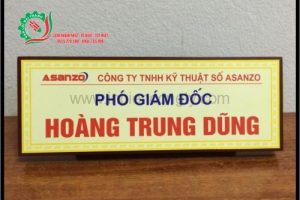 Biển Mica Gỗ 8 x 22
