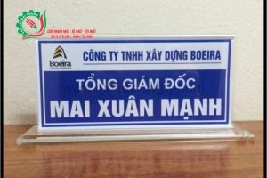 Biển Mica Trong Đế 1 cm