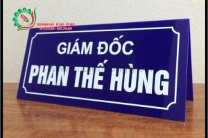 Biển Mica Xanh Chữ A
