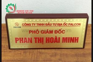 Biển Đồng Gỗ Nghiêng 11x25