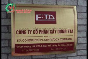 Biển Inox Vàng