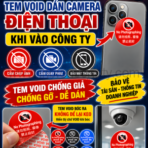 Tem VOID “Không chụp ảnh, không quay phim”