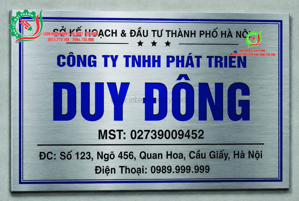biển ăn mòn inox trắng xước 50x30cm