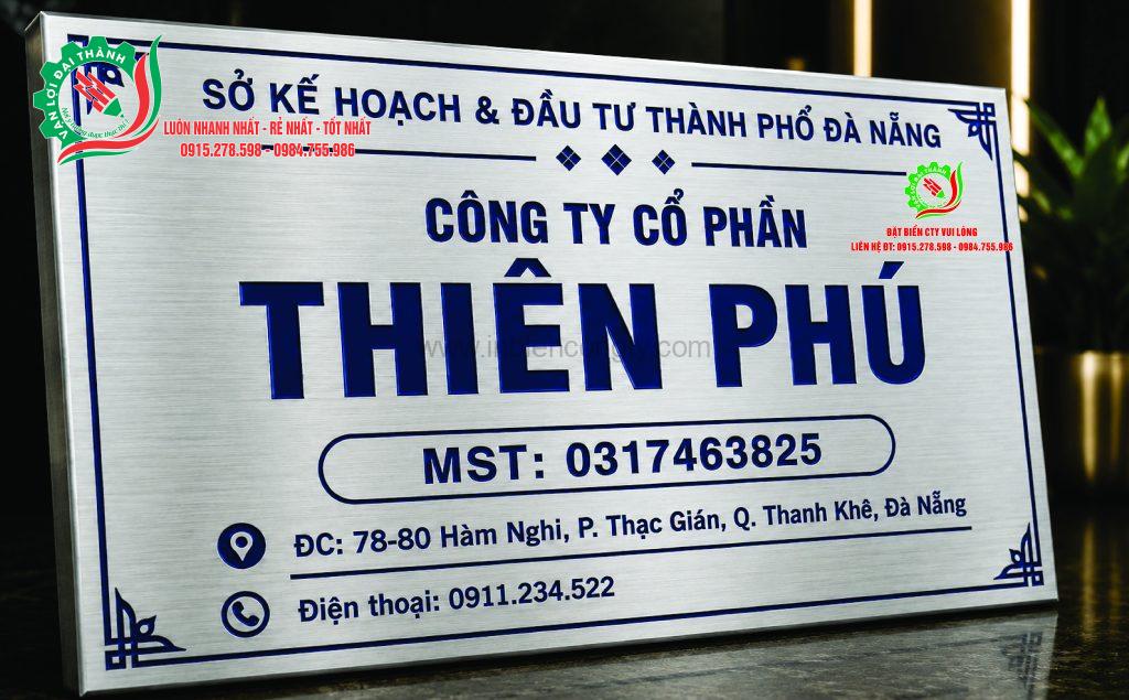 biển cty ăn mòn bạc xước chân 2cm mẫu 2 0915278598