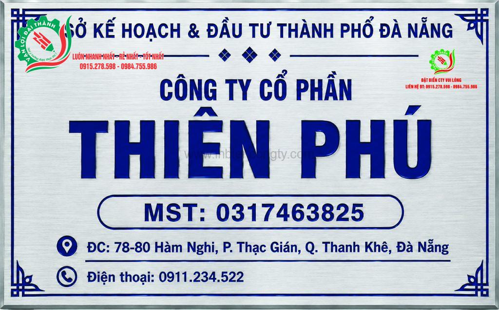 biển cty ăn mòn bạc xước chân 2cm mẫu3 0915278598