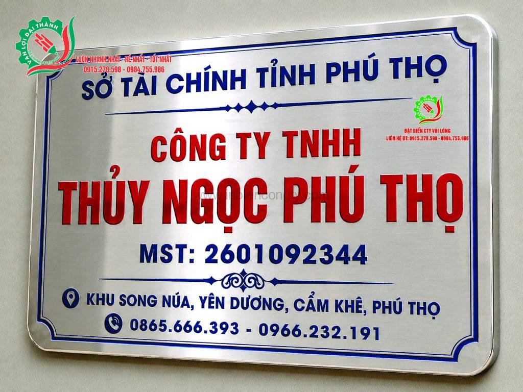 biển cty ăn mòn bạc xước mẫu 1 0915278598