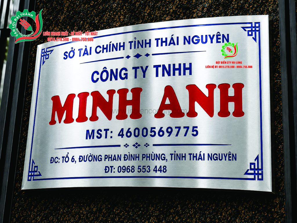 biển cty in uv inox trắng gương chân cong mẫu 2 0915278598