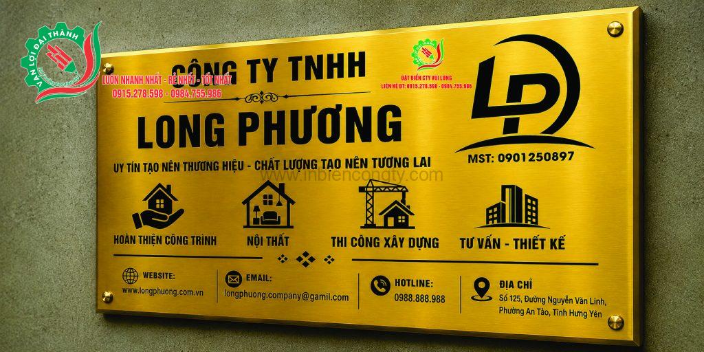 biển cty in uv inox vàng gương 2cm mẫu 2 0915278598
