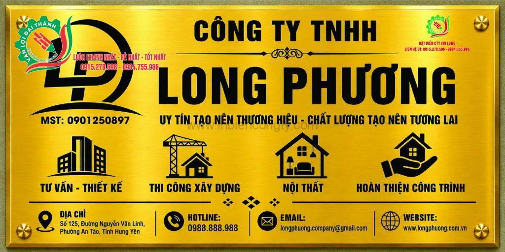 biển cty in uv inox vàng gương 2cm mẫu 3 0915278598
