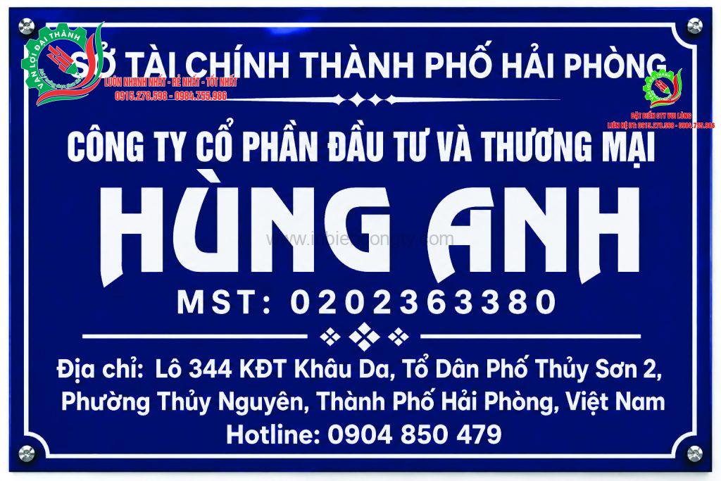 biển cty in uv trên mica xanh tím mẫu 2 0915278598