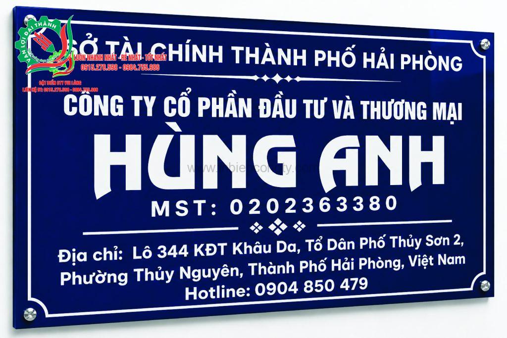 biển cty in uv trên mica xanh tím mẫu 3 0915278598