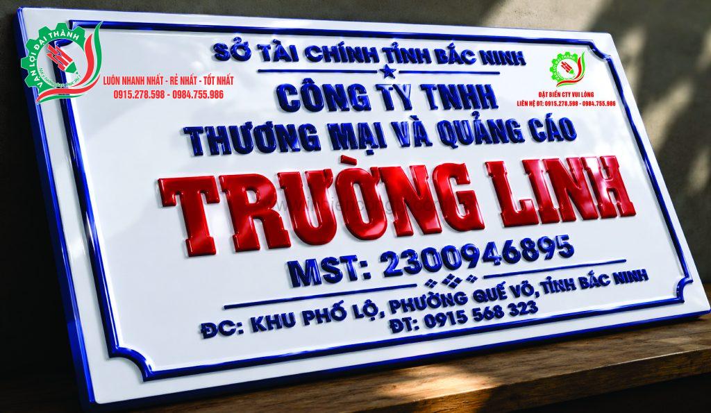 biển in uv trên mica kt50x30cm