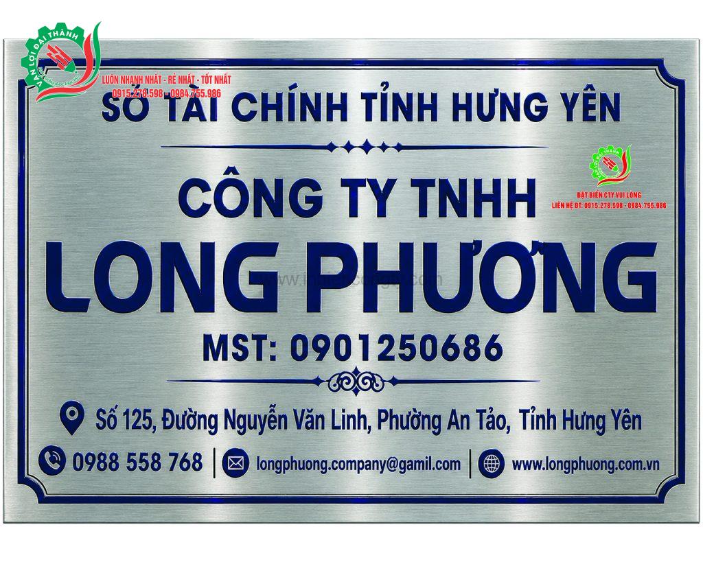biển inox ăn mòn trắng xước mẫu 1 0915278598