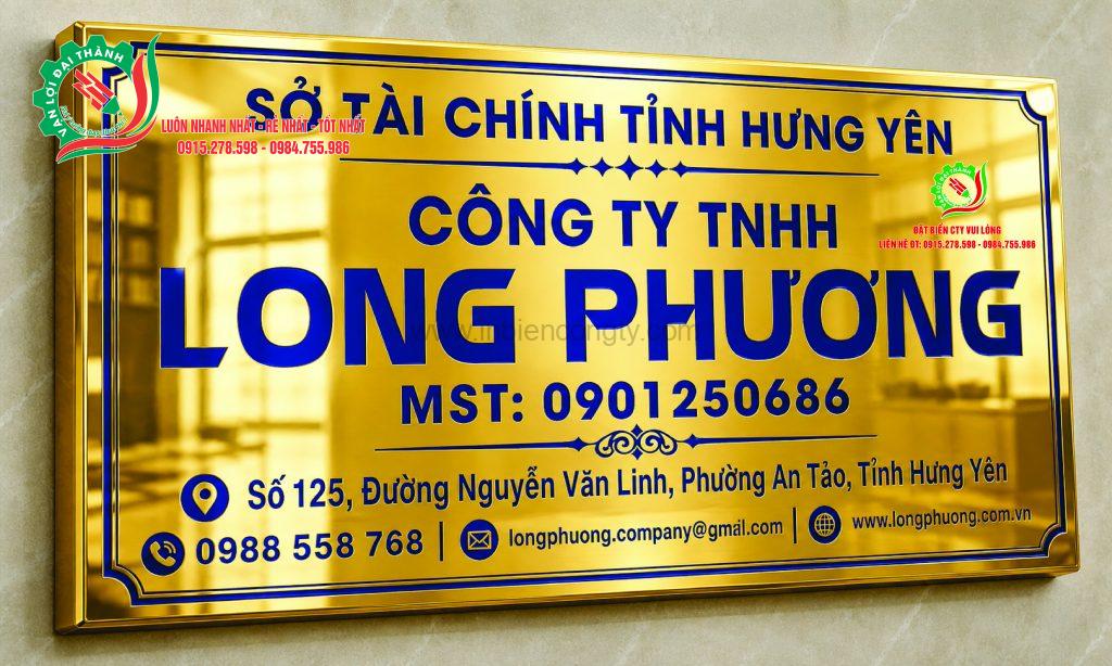 biển inox ăn mòn vàng gương kt50x30cm