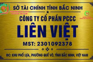 biển inox ăn mòn vàng xước kt50x30cm