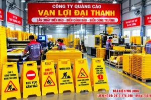 Biển chữ A cảnh báo chú ý sàn trơn trượt