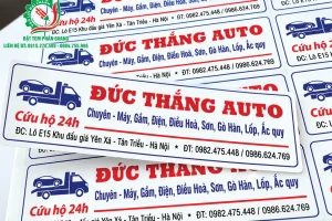 Tem phản quang in logo, tên theo yêu cầu