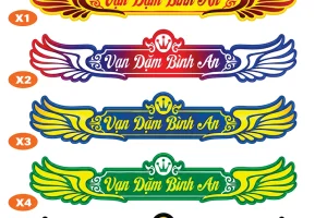 Tem phản quang logo, chữ trang trí xe