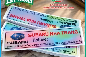 Tem phản quang in logo, tên theo yêu cầu